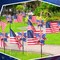24 Pack 4th of July Decorations Outdoor 12 Independence Day Patriotic Pinwheels 12 American Flags on Stick Red White and Blue Patriotic Pinwheels